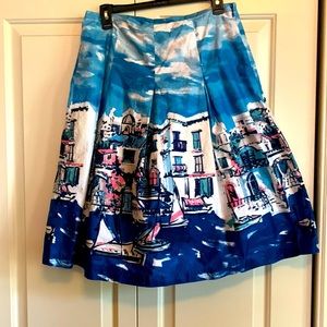 Painting of Greece skirt